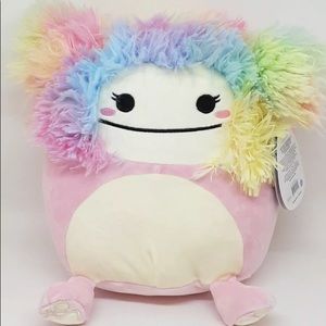 Squishmallow CAPARINNE the Bigfoot Rainbow NWT Plush Stuffed Animal 10” Yeti